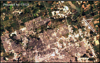 London area satellite imagery.