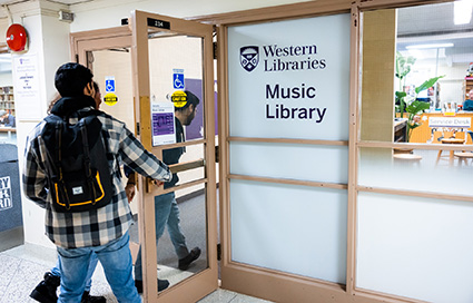 Entrance to the Music Library