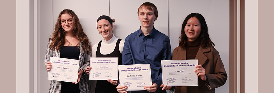 2024 Western Libraries Undergraduate Research Award winners