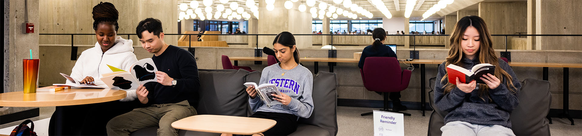 Students studying in Weldon