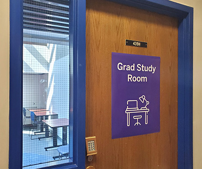 Graduate Study Room on 4th floor