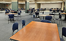 Study tables on the ground floor